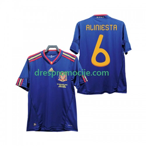 Španjolska Andres Iniesta 6 2010 Dres Retro Gostujući Kratkih Rukava Španjolska Andres Iniesta 6 2010 Dres Retro Gostujući Kratkih Rukava